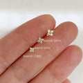 3-Pieces: Elegant Floral Stud Earrings Set by DailySale
