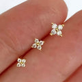 3-Pieces: Elegant Floral Stud Earrings Set by DailySale