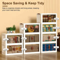 3-Pieces: Foldable Storage Bins with Lid Front Magnetic Door Collapsible Stackable Closet Organizer by DailySale