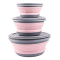 3-Pieces: Folding Camping Bowl Set by DailySale