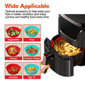 3-Pieces: Reusable Foldable Air Fryer Silicone Pot for 4+ Quart Air Fryer Oven by DailySale