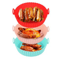 3-Pieces: Reusable Foldable Air Fryer Silicone Pot for 4+ Quart Air Fryer Oven by DailySale