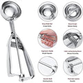 3-Pieces Set: Stainless Steel Cookie Scoops with Trigger Release by DailySale