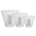 3-Pieces: Silicone Food Storage Bags Reusable Leakproof Food Container Set with 3 Seals by DailySale