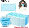 3-Ply Disposable Masks Non-Medical Sanitary Surgical Earloop Face Mask Lot by DailySale