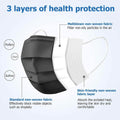3-Ply Non-Woven Cup Dust Disposable Face Masks with Elastic Earloop by DailySale