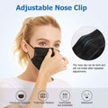 3-Ply Non-Woven Cup Dust Disposable Face Masks with Elastic Earloop by DailySale