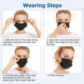 3-Ply Non-Woven Cup Dust Disposable Face Masks with Elastic Earloop by DailySale