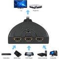 3-Port HDMI Switcher, Splitter, Supports Full HD1080p, 3D with High Speed Pigtail Cable by DailySale