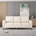 3-Seat Sofa for Living Room-Modern Fabric Sofa Couch with Storage by DailySale