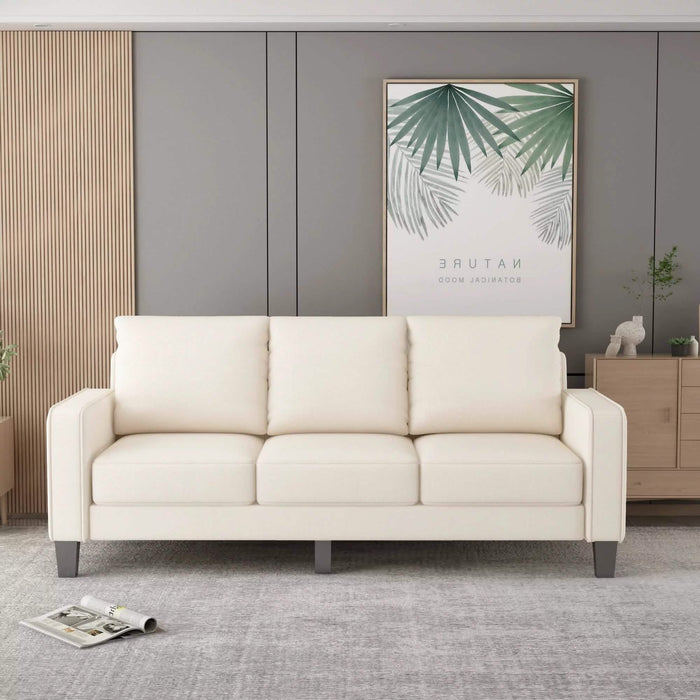 3-Seat Sofa for Living Room-Modern Fabric Sofa Couch with Storage by DailySale