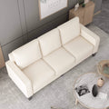 3-Seat Sofa for Living Room-Modern Fabric Sofa Couch with Storage by DailySale