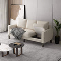 3-Seat Sofa for Living Room-Modern Fabric Sofa Couch with Storage by DailySale
