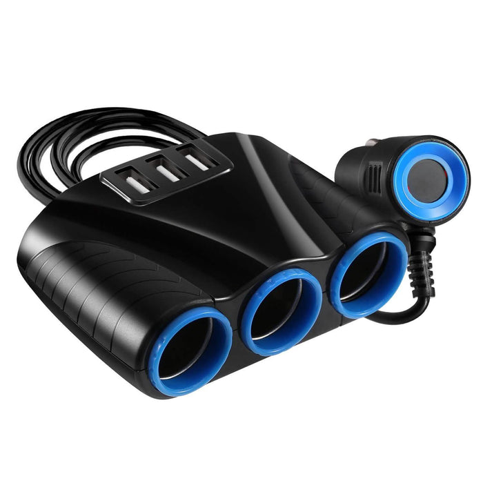 3-Socket Car Cigarette Lighter Splitter by DailySale