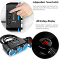 3 Socket Cigarette Lighter Splitter by DailySale