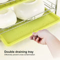 3 Tier Dish Drying Rack Drainer Kitchen Storage Board Cutlery Cup Shelf by DailySale