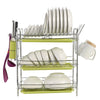 3 Tier Dish Drying Rack Drainer Kitchen Storage Board Cutlery Cup Shelf