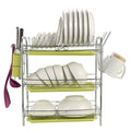 3 Tier Dish Drying Rack Drainer Kitchen Storage Board Cutlery Cup Shelf by DailySale