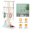 3-Tier Gold Metal Tabletop Jewelry Tree Stand by DailySale