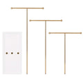 3-Tier Gold Metal Tabletop Jewelry Tree Stand by DailySale