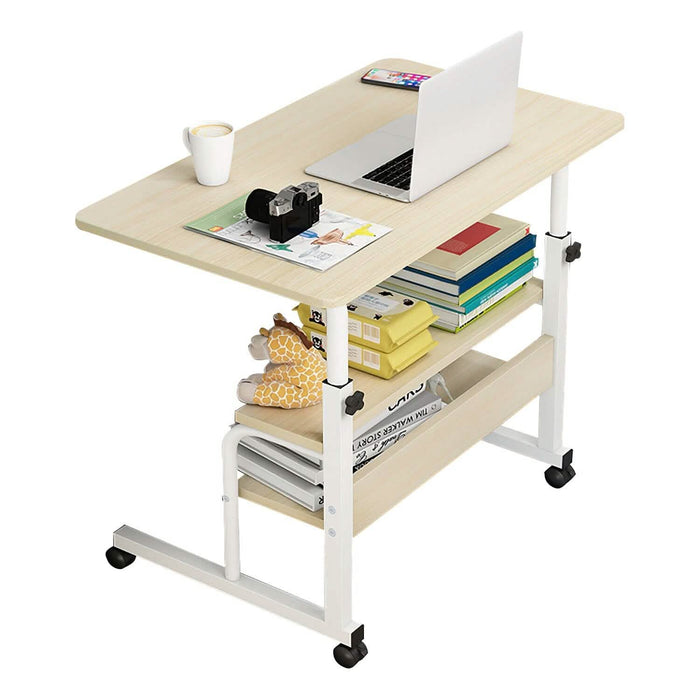 3-Tier Height Adjustable Laptop Desk with Rolling Wheels by DailySale