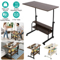 3-Tier Height Adjustable Laptop Desk with Rolling Wheels by DailySale
