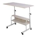 3-Tier Height Adjustable Laptop Desk with Rolling Wheels by DailySale