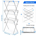 3 Tier Laundry Rack Foldable Clothes Drying Rack by DailySale