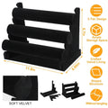 3-Tier Velvet Jewelry Stand by DailySale