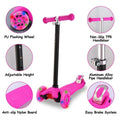 3-Wheeled LEDs Kick Scooter for Kids Flashing Scooter Adjustable Height by DailySale