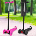3-Wheeled LEDs Kick Scooter for Kids Flashing Scooter Adjustable Height by DailySale