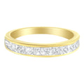 14KT Yellow Gold Diamond Channel Band Ring (1 cttw, H-I Color, SI2-I1 Clarity) by Bids.com