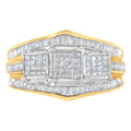 10KT Two-Toned Gold Diamond Ring (1 cttw, H-I Color, SI1-SI2 Clarity) by Bids.com