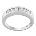 14K White Gold 3/4ct. TDW Diamond Channel Band Ring (H-I, I1-I2) by Bids.com