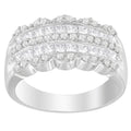14K White Gold 1 1/7ct. TDW Round and Princess-Cut Diamond Ring(H-I, SI2-I1) by Bids.com
