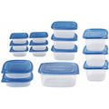 30-Piece Set: Food Storage Set with Blue Lids by DailySale
