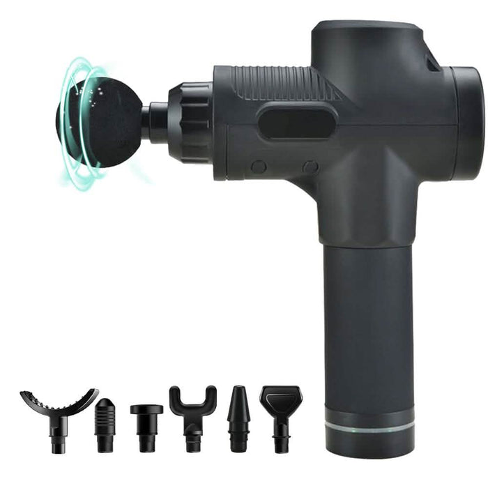 30 Speed Deep Tissue Ultra-Quiet Muscle Massage Gun with 7 Heads by DailySale