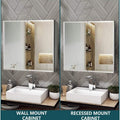 30" W X 26" H Aluminum Bathroom Mirror Medicine Cabinet with Dual Mirrors by DailySale