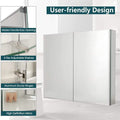 30" W X 26" H Aluminum Bathroom Mirror Medicine Cabinet with Dual Mirrors by DailySale