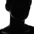 3.00 CTTW Emerald Halo Sterling Silver Studs by DailySale