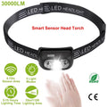 30000LM Rechargeable Motion Sensor Headlamps by DailySale