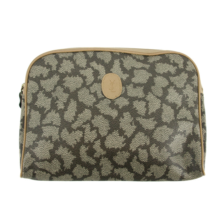 Yves Saint Laurent Giraffe Canvas Toiletry Pouch -#3000 by Bolt Boutique