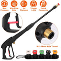 3000PSI Pressure Washer Gun Car Foam Sprayer with Jet Wand 5 Nozzle Tips M22-14 Connector by DailySale