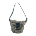 Fendi FF Zucchino Blue Bucket Shoulder Bag #3001 by Bolt Boutique