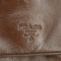 Prada Milano Brown Leather Tortoise Strap Shoulder Bag #3002 by Bolt Boutique