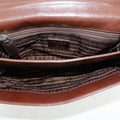 Prada Milano Brown Leather Tortoise Strap Shoulder Bag #3002 by Bolt Boutique