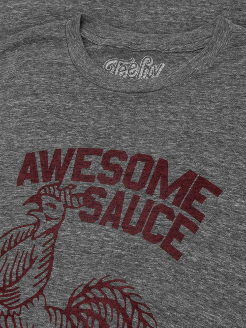 Sriracha Awesome Sauce T-Shirt - Gray by Tee Luv