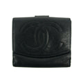 Chanel CC Black Caviar Timeless Compact Wallet #3004 by Bolt Boutique
