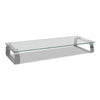 Tripp Lite Universal Glass-Top Monitor Riser, 22" x 8" x 3", Clear, Supports 3.9 lbs