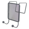 Universal Wire Mesh Partition Coat Hook, 4.13 x 5.25 x 6, Over-the-Door/Over-the-Panel Mount, Black